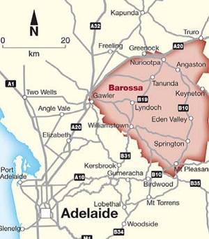 Barossa Valley Map South Australia Barossa Valley Map South Australia
